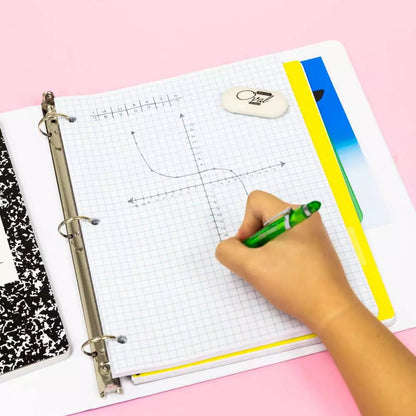 Wireless Notebook Reversible 4″/5″ Quad Ruled 8.5″ X 11″ 80 Ct. - Random Color
