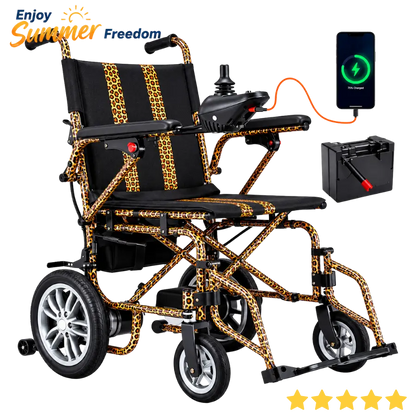 Electric Wheelchair for Adults, 360W Dual Motor with 15-Mile Range