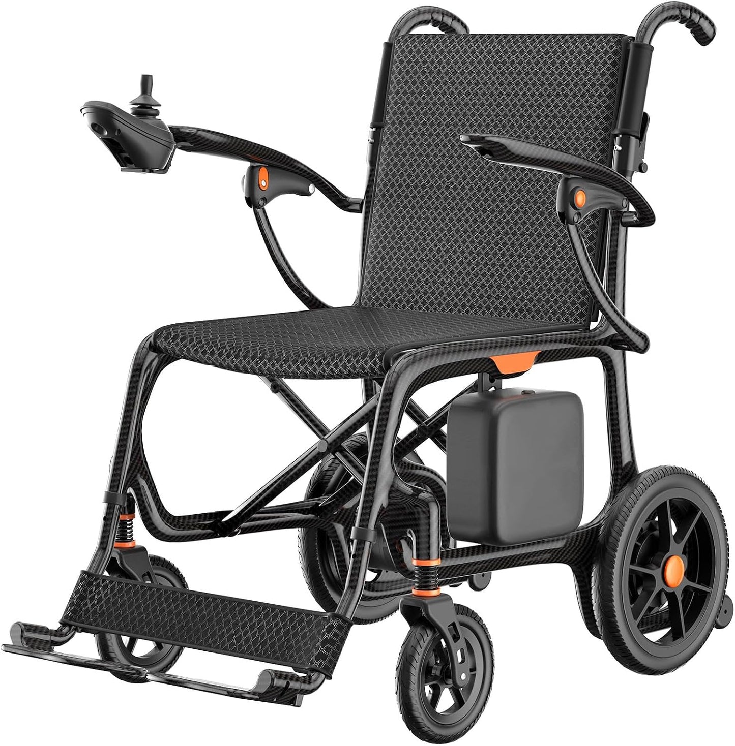 Carbon Fiber Foldable Electric Wheelchair – 28 lbs, 28-Mile Range
