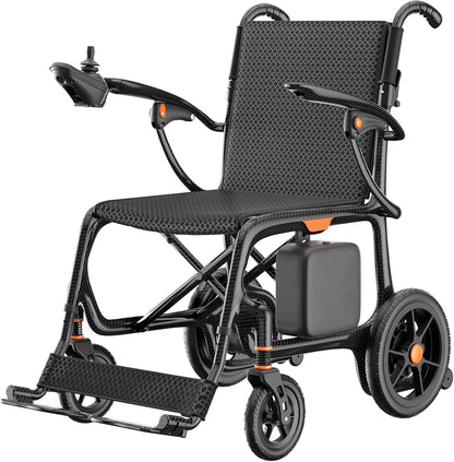 Carbon Fiber Foldable Electric Wheelchair – 28 lbs, 28-Mile Range