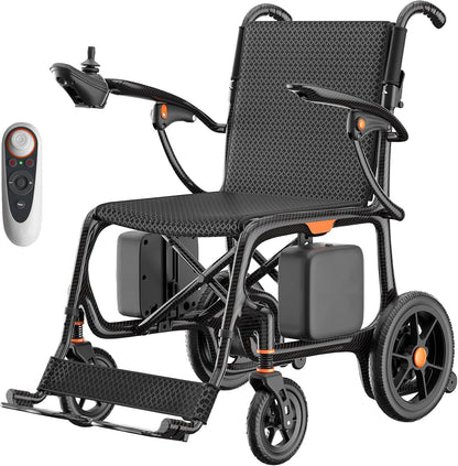 Carbon Fiber Foldable Electric Wheelchair – 28 lbs, 28-Mile Range