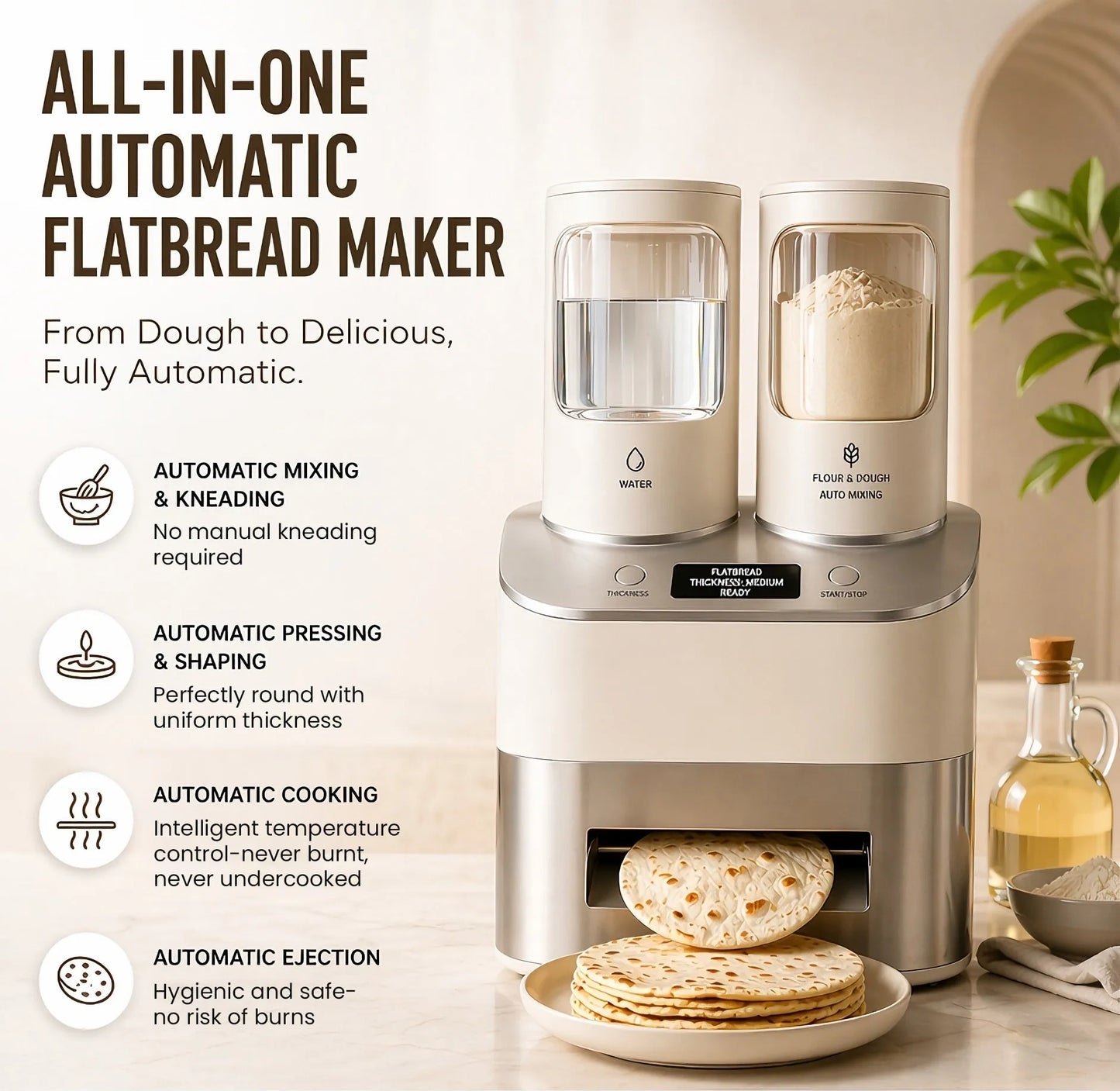 Automatic Smart Pancake Griddle – Multi-Flour & Multi-Cake Cooking Machine
