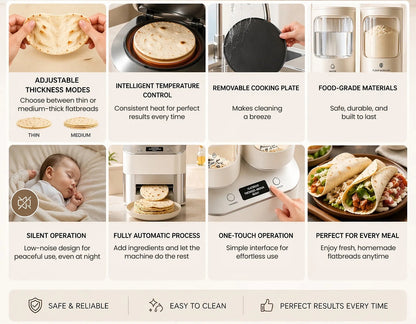 Automatic Smart Pancake Griddle – Multi-Flour & Multi-Cake Cooking Machine