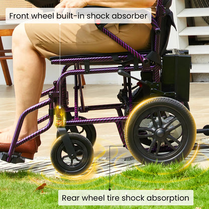 Electric Wheelchair for Adults, 360W Dual Motor with 15-Mile Range